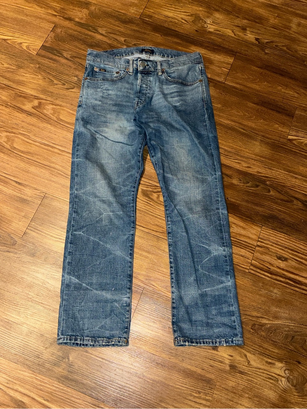 Polo Ralph Lauren Varick Slim Straight Rinse Wash Denim Pants